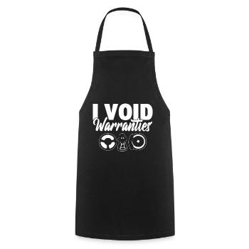 I Void Warranties Handwerker - Kochschürze - Schwarz - Vorne - AI Model Male 185 dark (185cm)