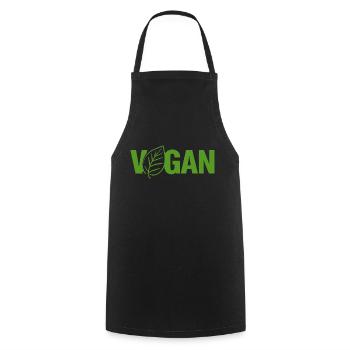 Végétalien Plante Végétalien - Tablier de cuisine - noir - Devant - AI Model Male 185 dark (185cm)