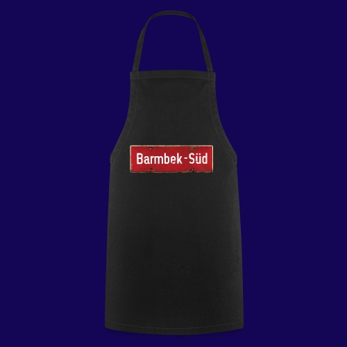 HAMBURG Barmbek Sued Ortsschild rot antik - Kochschürze