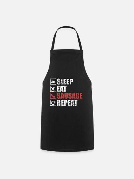 Saucisse - Tablier de cuisine - noir
