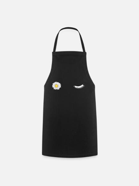 clin d'œil camomille - Tablier de cuisine - noir