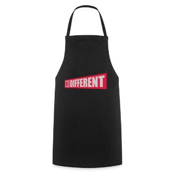 Be different Logo Design - Cooking Apron - black - Front - AI Model Male 185 dark (185cm)