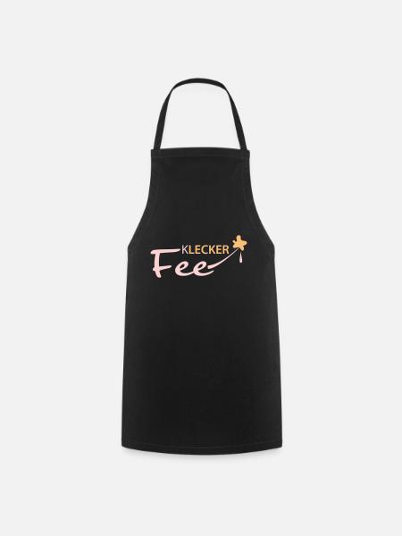Lecker Klecker Fee - Kochschürze - Schwarz