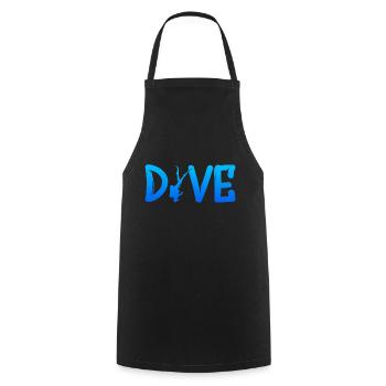 Dive Scuba Diver Diving - Kochschürze - Schwarz - Vorne - AI Model Male 185 dark (185cm)