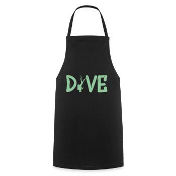 Dive - Tauchen Taucher Geschenk - Kochschürze - Schwarz - Vorne - AI Model Male 185 dark (185cm)