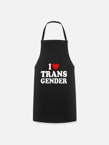 I love transgender trans - Kochschürze - Schwarz
