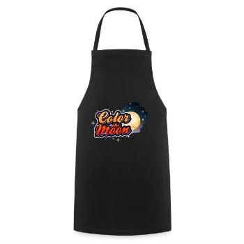 Colorier le Moo, Design - Tablier de cuisine - noir - Devant - AI Model Male 185 dark (185cm)