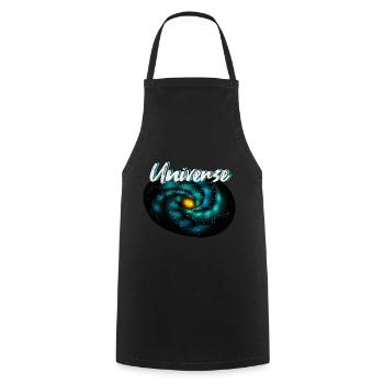 Astronaut Astronomy Space Gift 6 - Tablier de cuisine - noir - Devant - AI Model Male 185 dark (185cm)