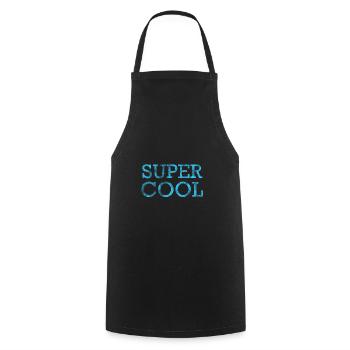 cool humor - Cooking Apron - black - Front - AI Model Male 185 dark (185cm)