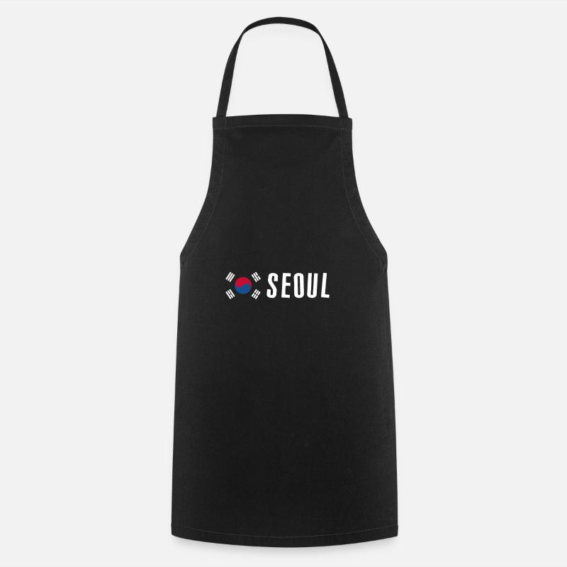 Séoul - Tablier de cuisine - noir