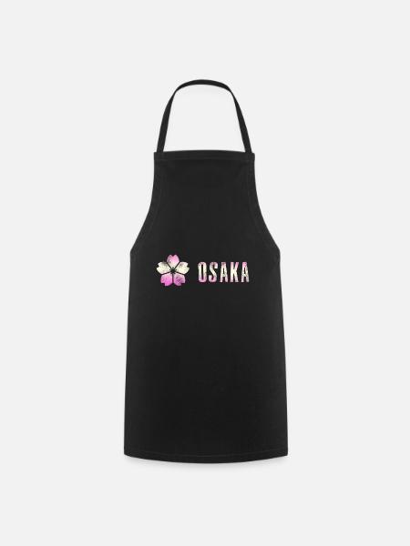 Osaka - Japan - Cooking Apron - black