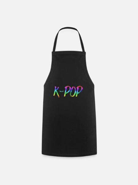 K-POP - Tablier de cuisine - noir