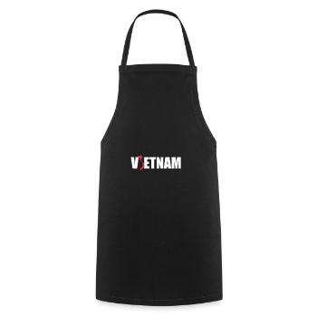 Vietnamese Vietnam Vietnamesisch Geschenk - Kochschürze - Schwarz - Vorne - AI Model Male 185 dark (185cm)