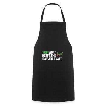 Day Trading T-Shirt Day Trader Financial Freedom - Cooking Apron - black - Front - AI Model Male 185 dark (185cm)