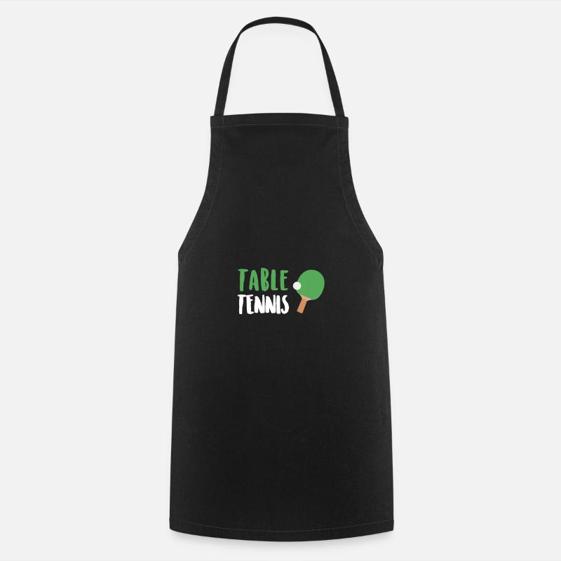 Tennis de table - Tablier de cuisine - noir
