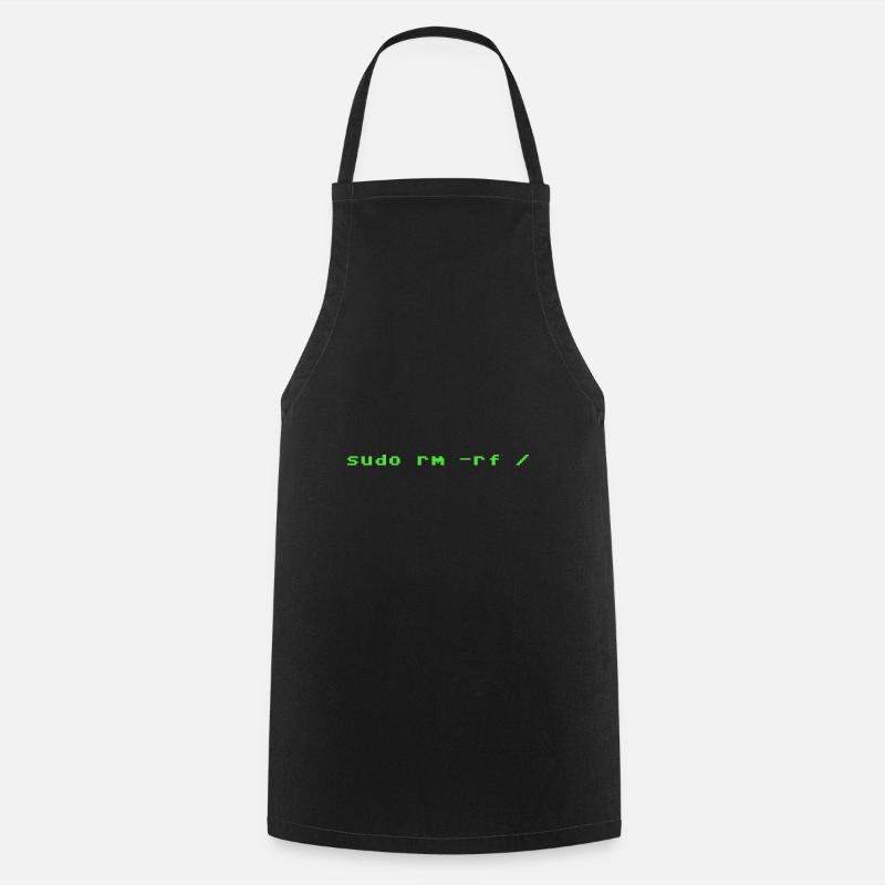 Programmer Sudo rm rf Linux - Tablier de cuisine - noir