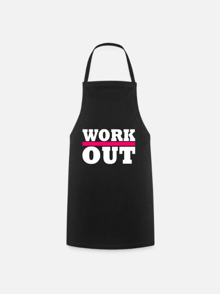 Workout - Kochschürze - Schwarz