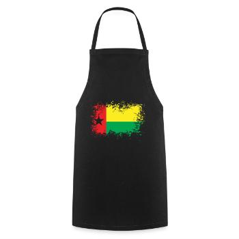 Guinea-Bissau guinea bissau gift idea - Cooking Apron - black - Front - AI Model Male 185 dark (185cm)