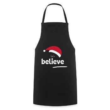 Let's believe - Tablier de cuisine - noir - Devant - AI Model Male 185 dark (185cm)