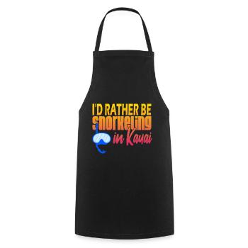 Kauai Plongée en apnée - Tablier de cuisine - noir - Devant - AI Model Male 185 dark (185cm)