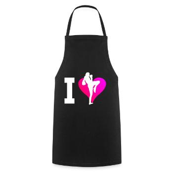 Thai Boxing Men Women Thai Boxing Thaiboxing - Cooking Apron - black - Front - AI Model Male 185 dark (185cm)