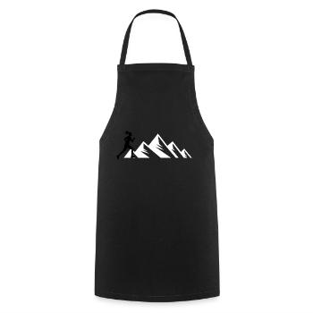 Biking Running Marathon Triathlon Bike - Cooking Apron - black - Front - AI Model Male 185 dark (185cm)