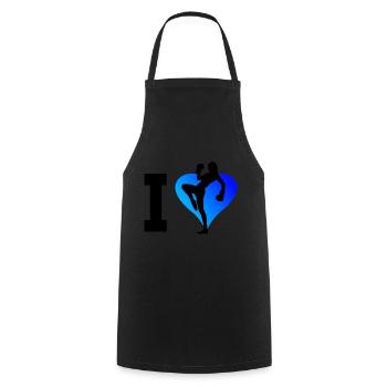 Boxe Hommes Boxe Femmes Kickboxing Kickboxing - Tablier de cuisine - noir - Devant - AI Model Male 185 dark (185cm)