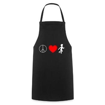 Florist Flower Plant Nature Gardener - Cooking Apron - black - Front - AI Model Male 185 dark (185cm)