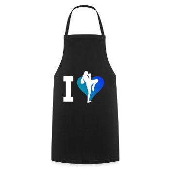 Muay Thai Boxers Women Thai Boxing Men - Cooking Apron - black - Front - AI Model Male 185 dark (185cm)