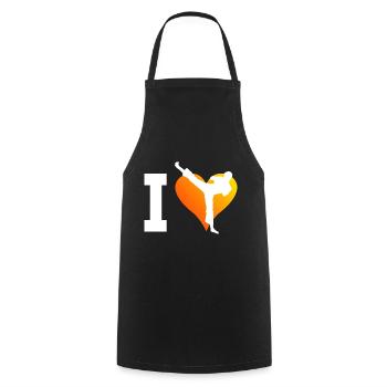 Kickboxer Women Boxing Kickboxing Kickboxing Kickboxing - Cooking Apron - black - Front - AI Model Male 185 dark (185cm)