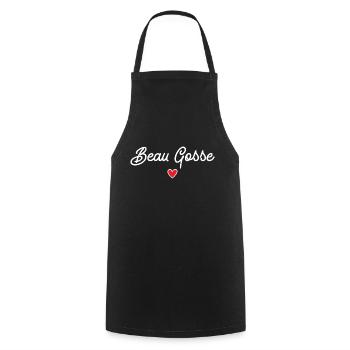 Beau Gosse - Tablier de cuisine - noir - Devant - AI Model Male 185 dark (185cm)