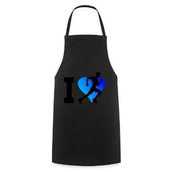 Jogging Jogging Running Fitness Women Running - Cooking Apron - black - Front - AI Model Male 185 dark (185cm)