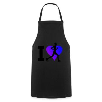 Course Hommes Femmes Jogging Jogging Course à pied - Tablier de cuisine - noir - Devant - AI Model Male 185 dark (185cm)