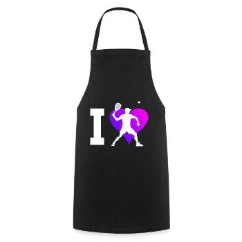 Racquetball Pickleball Games Racquetball Games - Cooking Apron - black - Front - AI Model Male 185 dark (185cm)