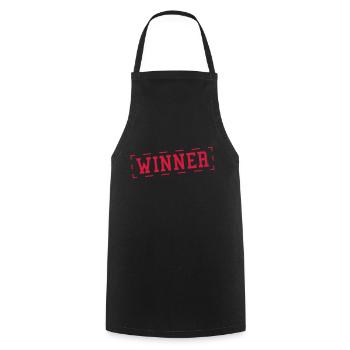 winner_stamp_au1 - Tablier de cuisine - noir - Devant - AI Model Male 185 dark (185cm)