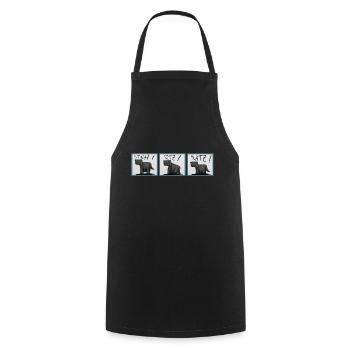 Dog dogs pooch - Cooking Apron - black - Front - AI Model Male 185 dark (185cm)