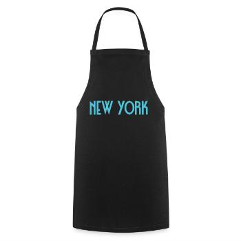 New York - Tablier de cuisine - noir - Devant - AI Model Male 185 dark (185cm)