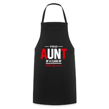 Proud Aunt of A Class of 2022 Graduate Gift Senior - Cooking Apron - black - Front - AI Model Male 185 dark (185cm)