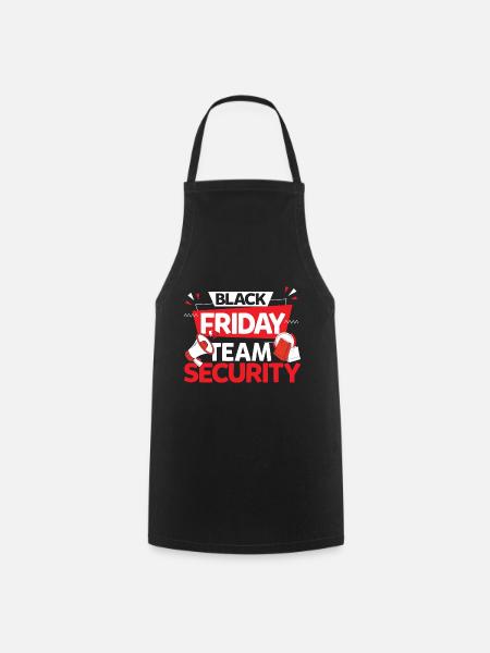 Black Friday Team Security - Kochschürze - Schwarz