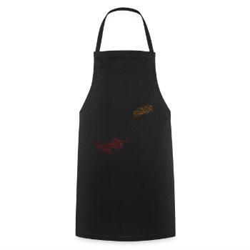 Women Men's Kitesurf Kitesurfing Kitesurfing - Cooking Apron - black - Front - AI Model Male 185 dark (185cm)