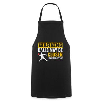 Völkerball Spieler Trainer Team Sport Lustig - Kochschürze - Schwarz - Vorne - AI Model Male 185 dark (185cm)