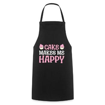 Ich liebe Backen Bäcker - Kochschürze - Schwarz - Vorne - AI Model Male 185 dark (185cm)