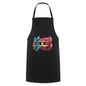 Cassette - Tablier de cuisine - noir - Devant - AI Model Male 185 dark (185cm)