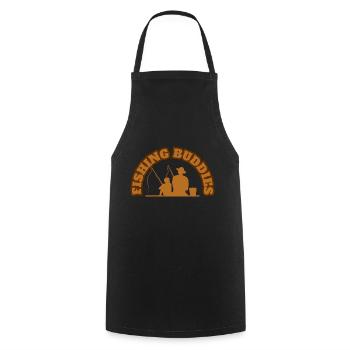 Fishing Buddies Father With Son Brown - Cooking Apron - black - Front - AI Model Male 185 dark (185cm)