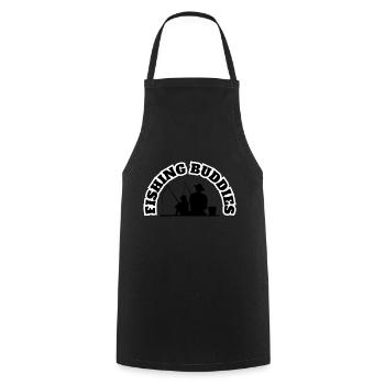 Best Friends Father With Son Fishing Black - Cooking Apron - black - Front - AI Model Male 185 dark (185cm)