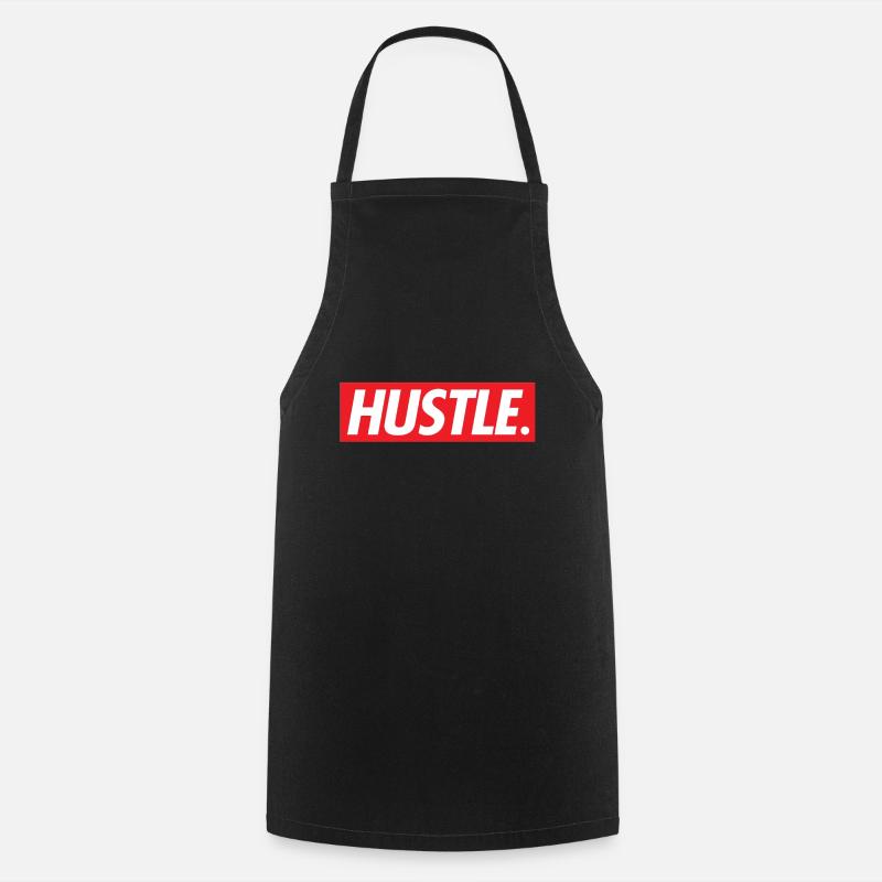 Hustle. - Kochschürze - Schwarz