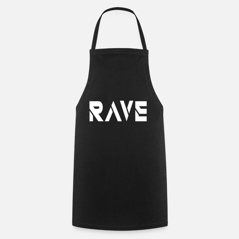 rave - Cooking Apron - black