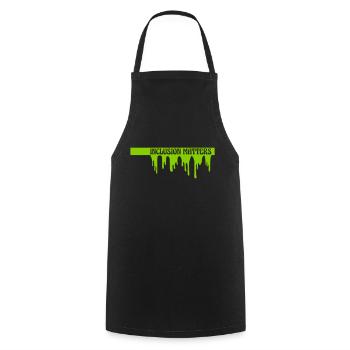 inclusion matters Logo Quote - Cooking Apron - black - Front - AI Model Male 185 dark (185cm)