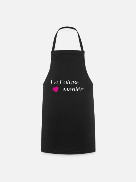 La future mariée - Tablier de cuisine - noir