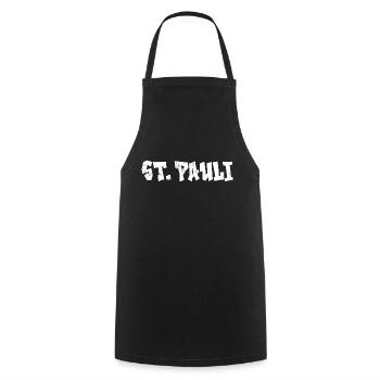 ST. PAULI - Kochschürze - Schwarz - Vorne - AI Model Male 185 dark (185cm)